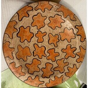 Honduran 9.5" Decorative Bowl Earthenware Replacement Primitive Style Animal